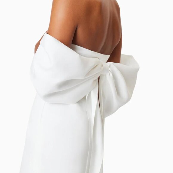 White Elliatt Bow Dress - Picture 3 of 8